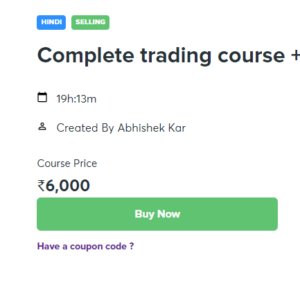 Abhishek Kar Complete Trading Course